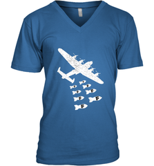 Christmas Gift Idea Bomber Dropping F Bombs Funny Men's V-Neck Men's V-Neck - belovedtshirt