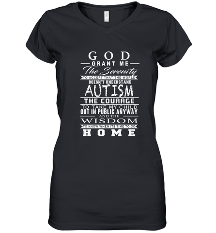 A shirt about Autism Women's V-Neck T-Shirt Women's V-Neck T-Shirt / Black / S Women's V-Neck T-Shirt - belovedtshirt