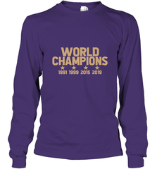 Us women's soccer team win world champions 4 four title 2019 Long Sleeve T-Shirt Long Sleeve T-Shirt - belovedtshirt