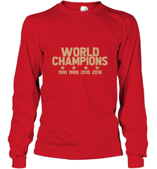 Us women's soccer team win world champions 4 four title 2019 Long Sleeve T-Shirt Long Sleeve T-Shirt - belovedtshirt