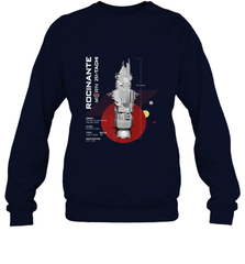 The Expanse Rocinante Ship Crewneck Sweatshirt Crewneck Sweatshirt - belovedtshirt