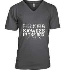 Fucking Savages In That Box Men's V-Neck Men's V-Neck - belovedtshirt