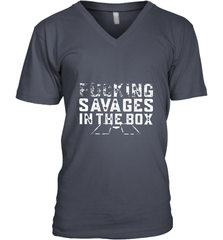 Fucking Savages In That Box Men's V-Neck Men's V-Neck - belovedtshirt