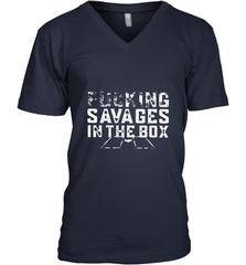 Fucking Savages In That Box Men's V-Neck Men's V-Neck - belovedtshirt