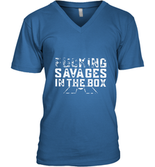 Fucking Savages In That Box Men's V-Neck Men's V-Neck - belovedtshirt