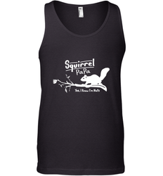 Mens Squirrel Papa Art Father's Day Gift Men's Tank Top