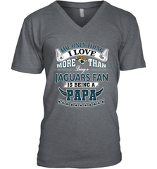 NFL The Only Thing I Love More Than Being A Jacksonville Jaguars Fan Is Being A Papa Football Men's V-Neck Men's V-Neck - belovedtshirt