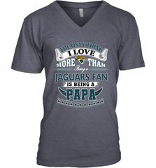NFL The Only Thing I Love More Than Being A Jacksonville Jaguars Fan Is Being A Papa Football Men's V-Neck Men's V-Neck - belovedtshirt