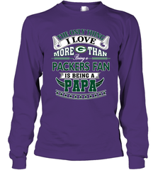NFL The Only Thing I Love More Than Being A Green Bay Packers Fan Is Being A Papa Football Long Sleeve T-Shirt Long Sleeve T-Shirt - belovedtshirt