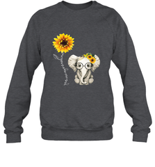 You Are My Sunshine Hippie Sunflower Elephant Gift Friend Crewneck Sweatshirt Crewneck Sweatshirt - belovedtshirt