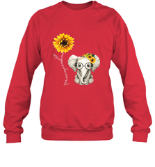 You Are My Sunshine Hippie Sunflower Elephant Gift Friend Crewneck Sweatshirt Crewneck Sweatshirt - belovedtshirt