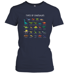 Types Of Dinosaurs Women's T-Shirt Women's T-Shirt - belovedtshirt