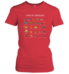 Types Of Dinosaurs Women's T-Shirt Women's T-Shirt - belovedtshirt