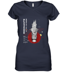 The Expanse Rocinante Ship Women's V-Neck T-Shirt