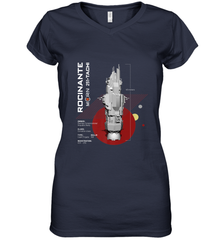 The Expanse Rocinante Ship Women's V-Neck T-Shirt Women's V-Neck T-Shirt - belovedtshirt