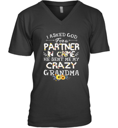 Crazy Grandma Partner in Crime design Men's V-Neck