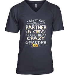 Crazy Grandma Partner in Crime design Men's V-Neck
