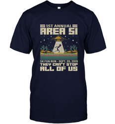 Storm Area 51 5K Fun Run They Can't Stop Us All Vintage UFO Men's T-Shirt