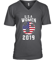 USA United States Women 2019 Soccer US Futbol Men's V-Neck Men's V-Neck - belovedtshirt