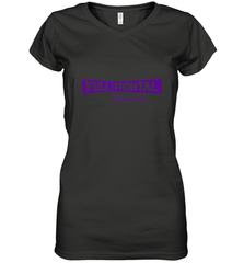 Full Frontal with Samantha Bee Purple Logo Women's V-Neck T-Shirt Women's V-Neck T-Shirt - belovedtshirt
