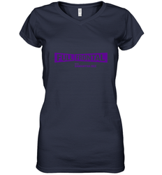 Full Frontal with Samantha Bee Purple Logo Women's V-Neck T-Shirt
