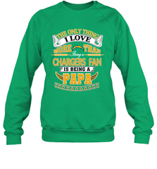 NFL The Only Thing I Love More Than Being A Los Angeles Chargers Fan Is Being A Papa Football Crewneck Sweatshirt Crewneck Sweatshirt - belovedtshirt
