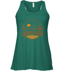 Vintage Lynchburg, Virginia Mountain Hiking Souvenir Print Women's Racerback Tank Women's Racerback Tank - belovedtshirt