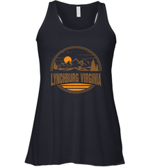 Vintage Lynchburg, Virginia Mountain Hiking Souvenir Print Women's Racerback Tank Women's Racerback Tank - belovedtshirt
