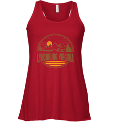 Vintage Lynchburg, Virginia Mountain Hiking Souvenir Print Women's Racerback Tank Women's Racerback Tank - belovedtshirt