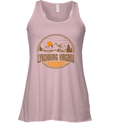 Vintage Lynchburg, Virginia Mountain Hiking Souvenir Print Women's Racerback Tank Women's Racerback Tank - belovedtshirt