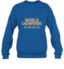 Us women's soccer team win world champions 4 four title 2019 Crewneck Sweatshirt Crewneck Sweatshirt - belovedtshirt
