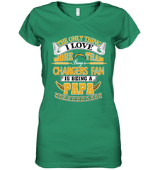 NFL The Only Thing I Love More Than Being A Los Angeles Chargers Fan Is Being A Papa Football Women's V-Neck T-Shirt Women's V-Neck T-Shirt - belovedtshirt