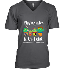 Kindergarten is on point, 1st day of school cactus teacher Men's V-Neck Men's V-Neck - belovedtshirt