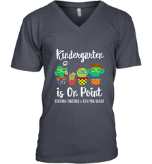 Kindergarten is on point, 1st day of school cactus teacher Men's V-Neck Men's V-Neck - belovedtshirt
