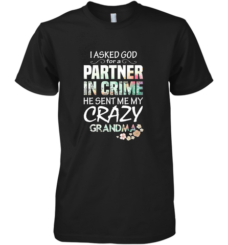 Crazy Grandma Men's Premium T-Shirt Men's Premium T-Shirt / Black / XS Men's Premium T-Shirt - belovedtshirt
