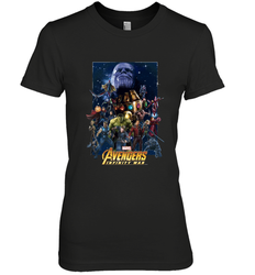 Marvel Avengers Infinity War Neon Team 2 Women's Premium T-Shirt