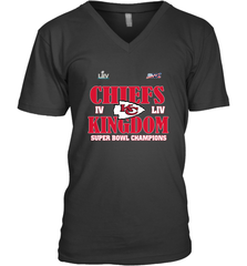 NFL Kansas City Chiefs Logo super bowl champions IV LIV Men's V-Neck Men's V-Neck - belovedtshirt