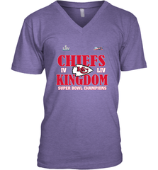 NFL Kansas City Chiefs Logo super bowl champions IV LIV Men's V-Neck Men's V-Neck - belovedtshirt