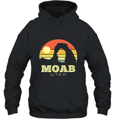 Moab Utah Vintage Sunset Arches Adventure Outdoors Hooded Sweatshirt