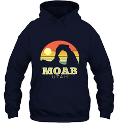 Moab Utah Vintage Sunset Arches Adventure Outdoors Hooded Sweatshirt