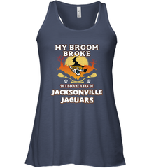 Broom Broke So I Became A Fan of Jacksonville Jaguars NFL Halloween Costume Women's Racerback Tank Women's Racerback Tank - belovedtshirt