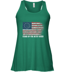 Patriotic 1776 Tee Respect the Flag Stand up for Betsy Ross Women's Racerback Tank Women's Racerback Tank - belovedtshirt