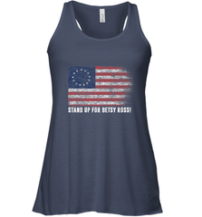 Patriotic 1776 Tee Respect the Flag Stand up for Betsy Ross Women's Racerback Tank Women's Racerback Tank - belovedtshirt