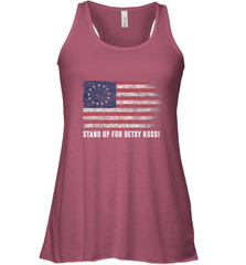 Patriotic 1776 Tee Respect the Flag Stand up for Betsy Ross Women's Racerback Tank Women's Racerback Tank - belovedtshirt