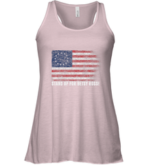 Patriotic 1776 Tee Respect the Flag Stand up for Betsy Ross Women's Racerback Tank Women's Racerback Tank - belovedtshirt