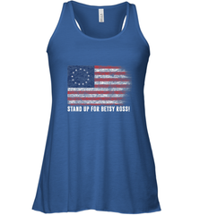 Patriotic 1776 Tee Respect the Flag Stand up for Betsy Ross Women's Racerback Tank Women's Racerback Tank - belovedtshirt