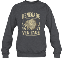 Vintage Made In 1971 T Shirt 47th Birthday Gift Crewneck Sweatshirt Crewneck Sweatshirt - belovedtshirt