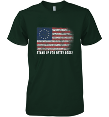 Patriotic 1776 Tee Respect the Flag Stand up for Betsy Ross Men's Premium T-Shirt Men's Premium T-Shirt - belovedtshirt