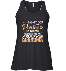 Crazy Grandma Partner in crime Women's Racerback Tank