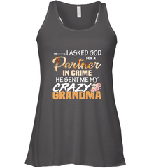 Crazy Grandma Partner in crime Women's Racerback Tank Women's Racerback Tank - belovedtshirt